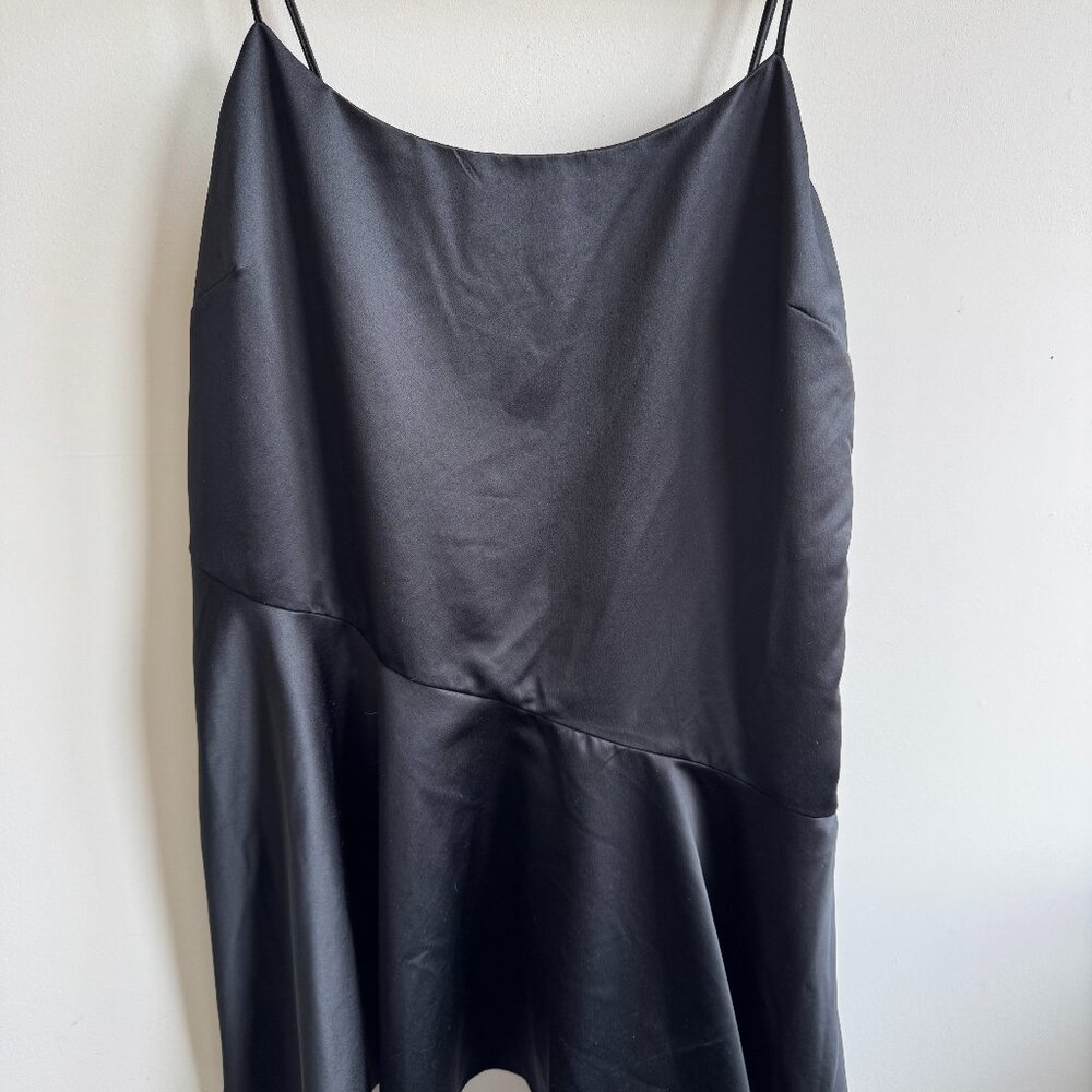 Asymmetrical Hem Mini Dress